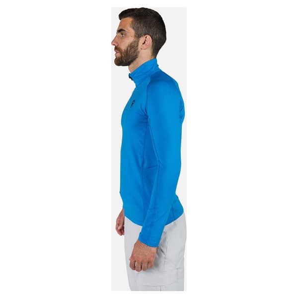 Rossignol Classique Fleece Med Halv Dragkedja Blå S Man
