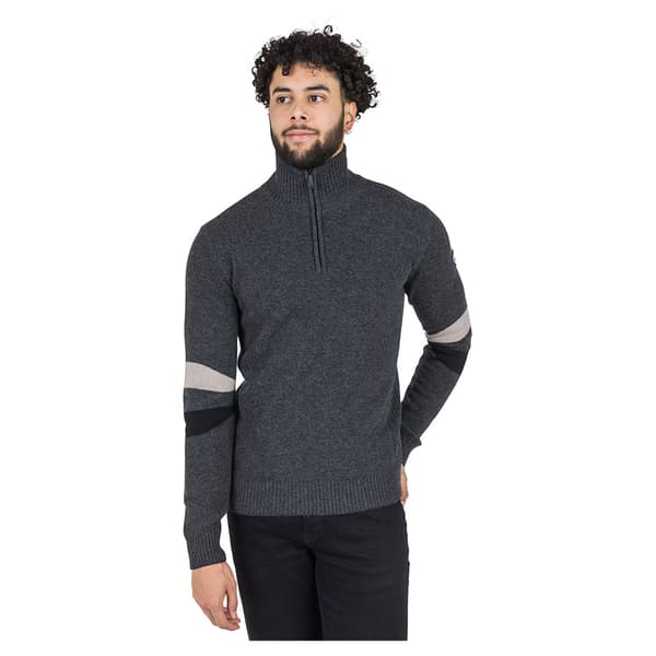 Rossignol Signature Knit Halv Lynlås Sweater Grå S Mand