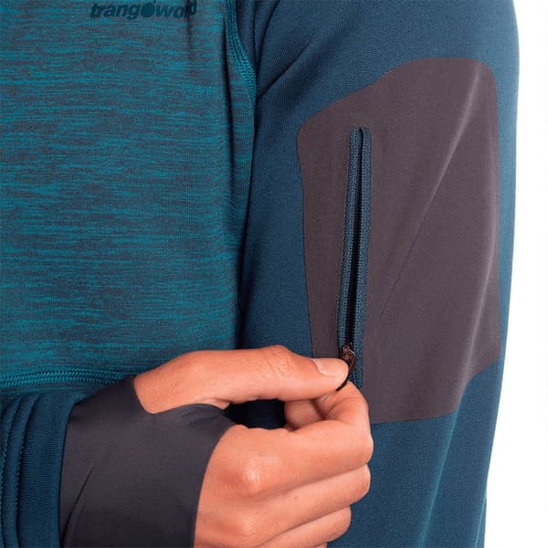 Trangoworld Chiasso Vd Fleece Med Halv Dragkedja Blå 2XL Man