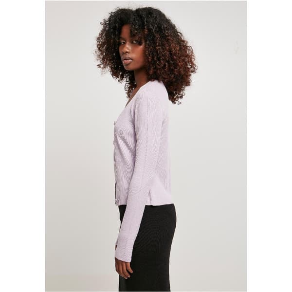 Urban Classics Knit Cardigan Blå 5XL Kvinde