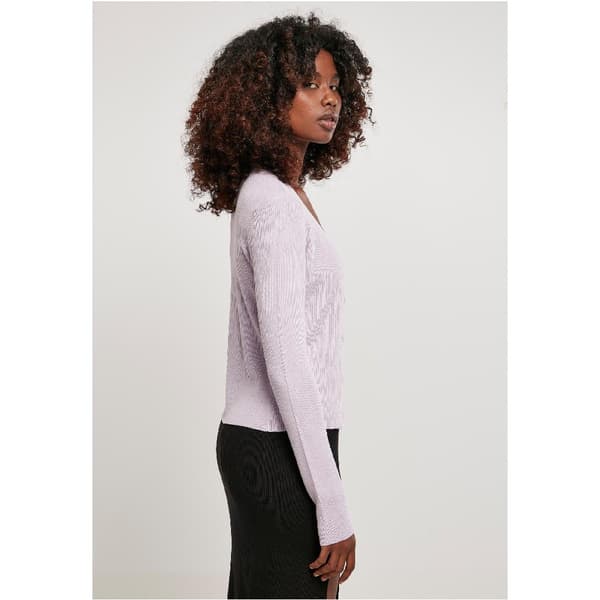 Urban Classics Knit Cardigan Blå 5XL Kvinde