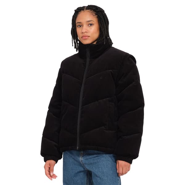 Volcom Cord´n Puff Jacka Svart M Kvinna