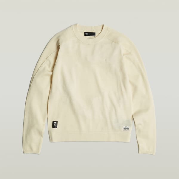 G-star D25509-d847 Tröja Beige M Kvinna
