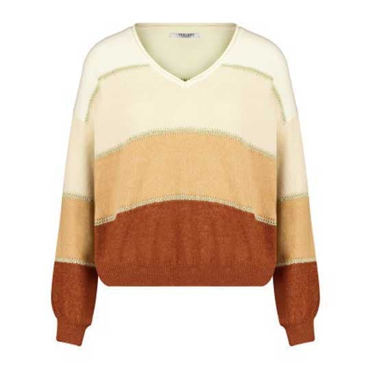 Deeluxe Lodina V-aukkoinen Neulepaita Beige S Nainen