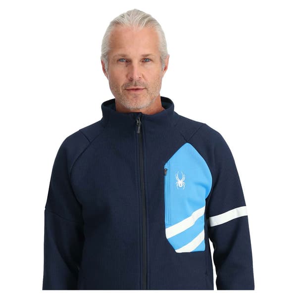 Spyder Wengen Bandit Fleecejacka Med Dragkedja Blå XL Man