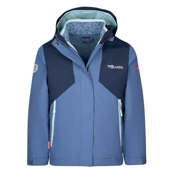 Trollkids Preikestolen Jakke Blå 92 cm Dreng