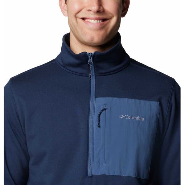 Columbia Hike™ Ii Fleecejakke Med Halv Lynlås Blå XL Mand