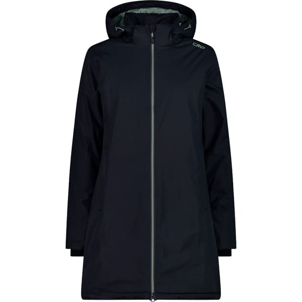Cmp Coat Zip Hood 32z1406 Takki Musta 48 Nainen