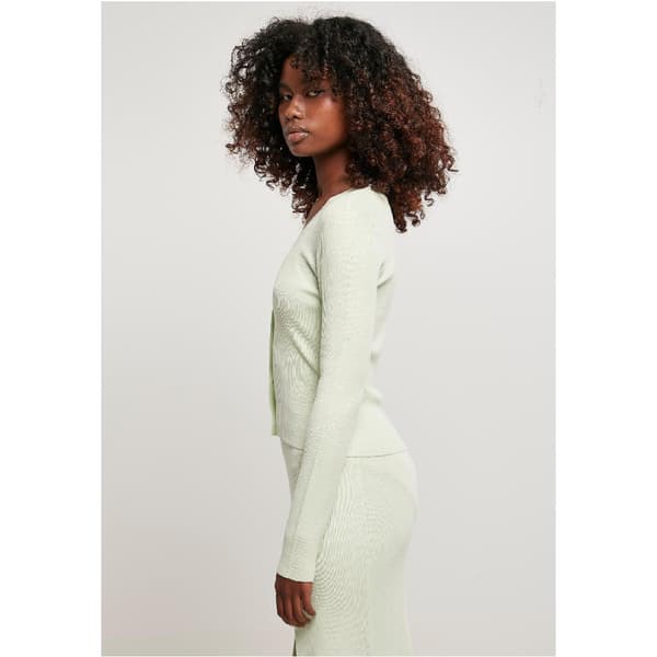 Urban Classics Knit Cardigan Grøn 5XL Kvinde