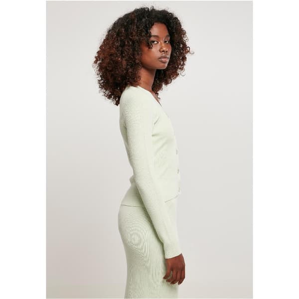 Urban Classics Knit Cardigan Grøn 5XL Kvinde