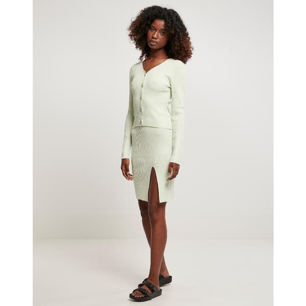 Urban Classics Knit Cardigan Grøn 5XL Kvinde