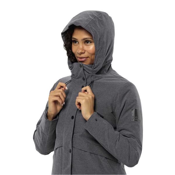 Jack Wolfskin Snowy Park Jakke Grå 2XL Kvinde