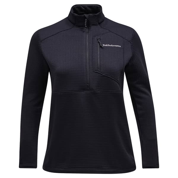 Peak Performance Trail Polartec Fleece Med Halv Dragkedja Svart M Kvinna
