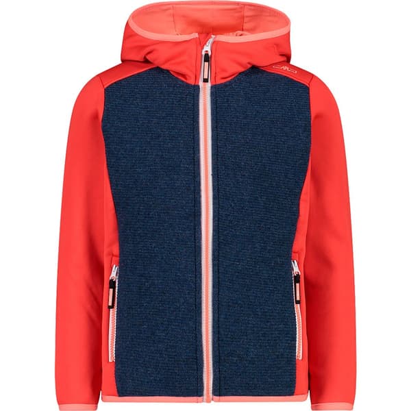Cmp 30m2175 Fix Hood Softshelljakke Rød,Grå 4 Years Dreng