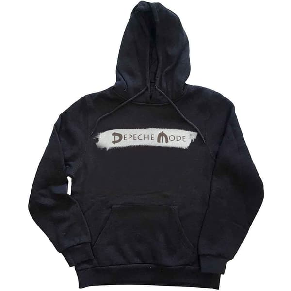 Depeche Mode Hoodie Grey Band Logo Hoodie Global Spirit Tour Pullover