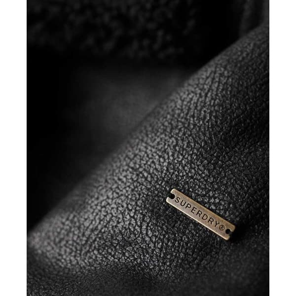 Superdry Faux Shearing Longline Jakke Brun S Kvinde