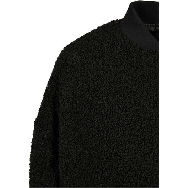 Urban Classics Oversized Sherpa Jakke Sort 5XL Kvinde