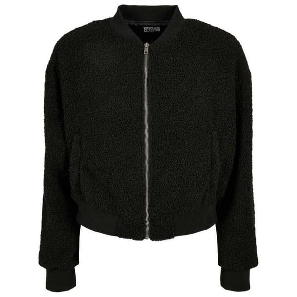 Urban Classics Oversized Sherpa Jakke Sort 5XL Kvinde