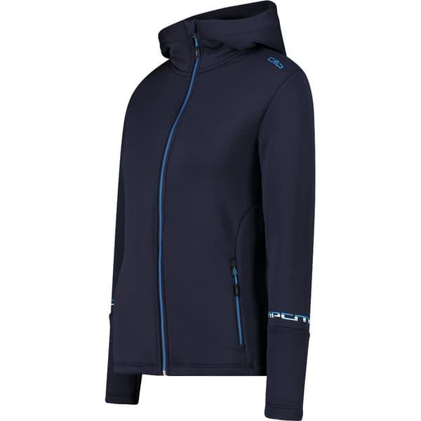 Cmp Fix Hood 32e4076 Fleecejakke Med Hætte Blå XL Kvinde