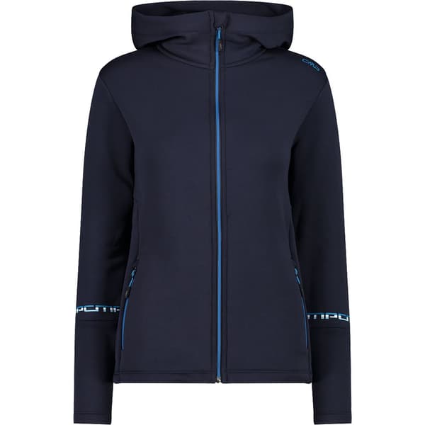 Cmp Fix Hood 32e4076 Fleecejakke Med Hætte Blå XL Kvinde