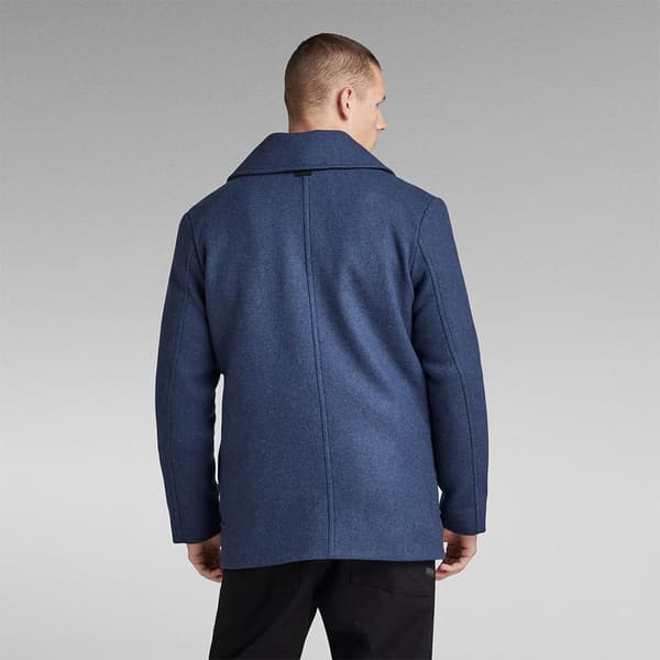 G-star Wool Peacoat Frakke Blå S Mand