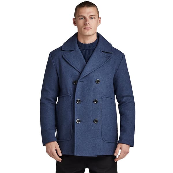 G-star Wool Peacoat Frakke Blå S Mand