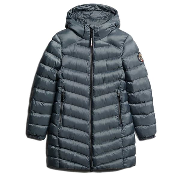 Superdry Fuji Mid Padded Jacka Blå S Kvinna