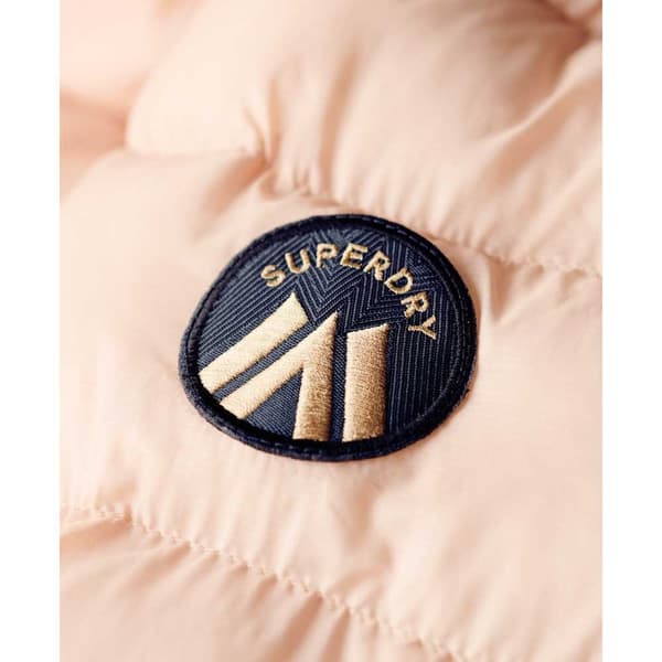 Superdry Fuji Quilt Padded Jacka Beige S Kvinna