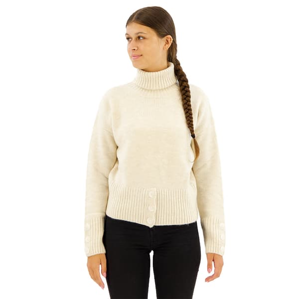 Hinnominate Hmabw01207 Tröja Med Hög Krage Beige S Kvinna