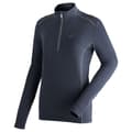 Miniatyrbillede 1 af 2: Maier Sports Midlayer Jenna Rec Fleecejakke Med Halv Lynlås Blå XL Kvinde