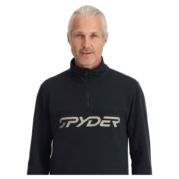 Spyder Speed Fleece Med Halv Dragkedja Svart XL Man