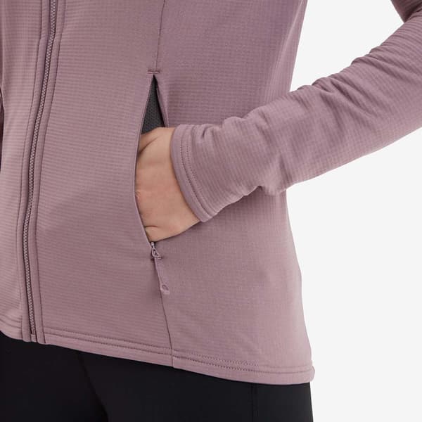 Montane Protium Fleecejakke Med Halv Lynlås Lilla 2XS Kvinde