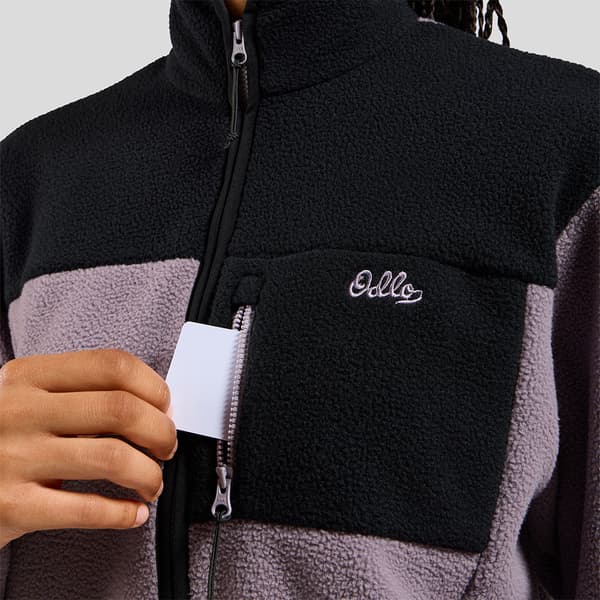 Odlo Essential High Pile Fleece Med Halv Dragkedja Grå XS Kvinna