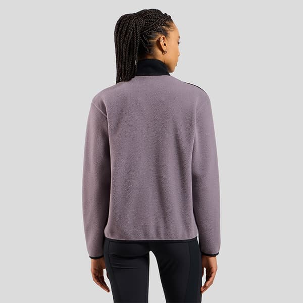 Odlo Essential High Pile Fleece Med Halv Dragkedja Grå XS Kvinna