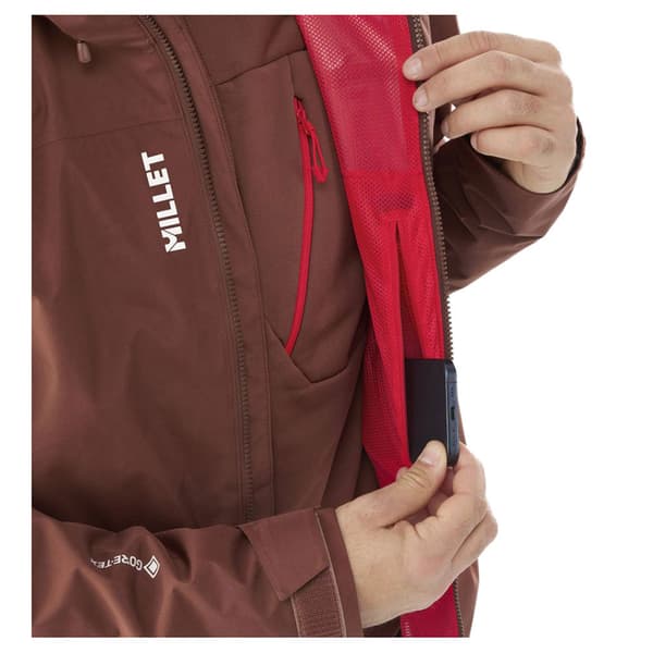 Millet Seneca Goretex 2l Fleece Brun M Man