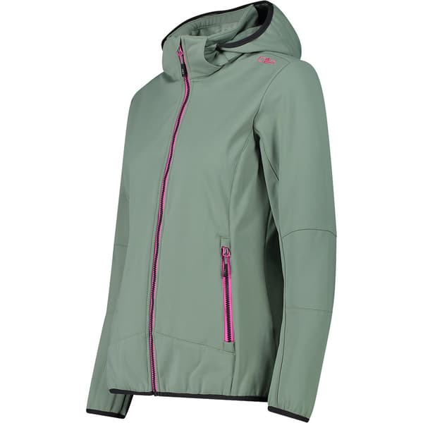 Cmp Zip Hood 32a0456 Softshelljakke Grøn 36 Kvinde