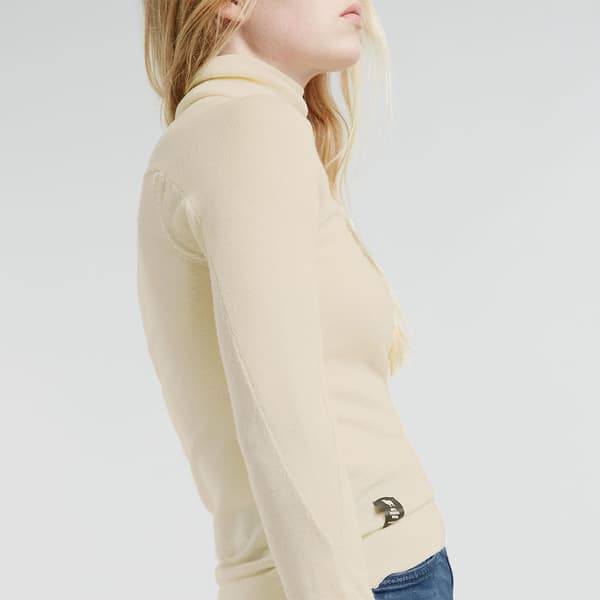 G-star D25510-d847 Tröja Med Hög Krage Beige L Kvinna