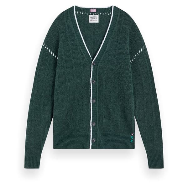 Scotch & Soda 178824 Cardigan Grøn L Mand