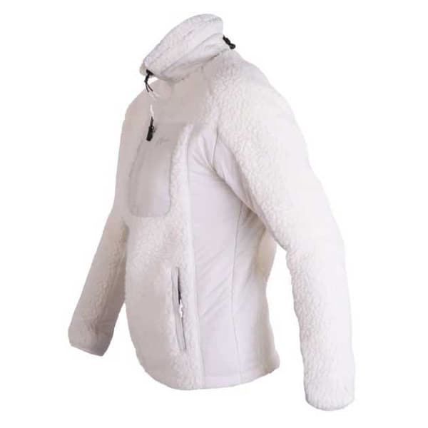 Newwood Joy Fleecejakke Med Fuld Lynlås Hvid 2XL Kvinde