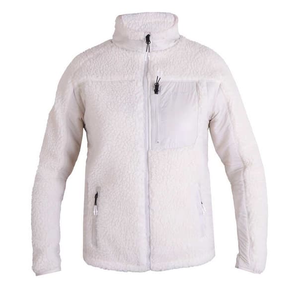 Newwood Joy Fleecejakke Med Fuld Lynlås Hvid 2XL Kvinde