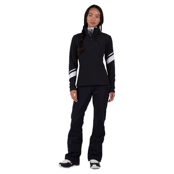 Rossignol Strawpile Fleece Med Halv Dragkedja Svart XS Kvinna