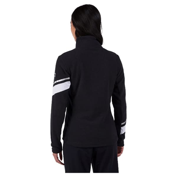Rossignol Strawpile Fleece Med Halv Dragkedja Svart XS Kvinna
