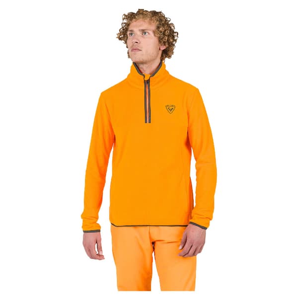 Rossignol Strawpile Fleece Med Halv Dragkedja Orange S Man