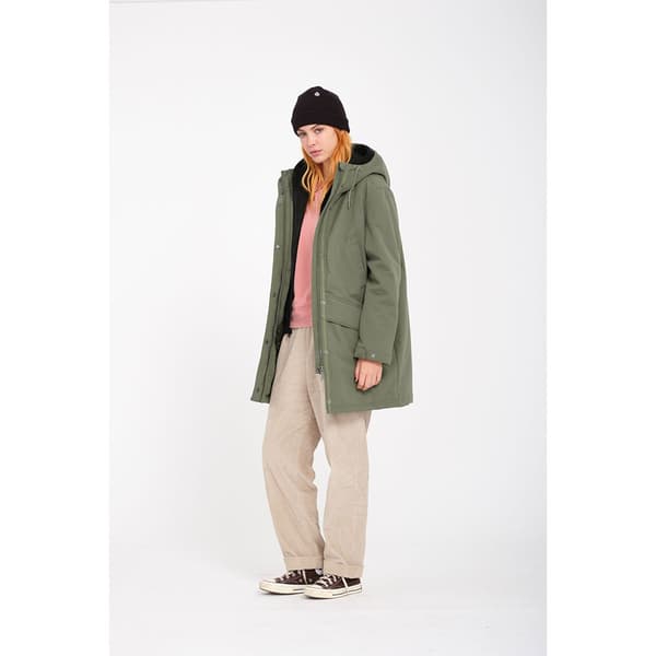 Volcom Somestone 10k Parka Vihreä L Nainen
