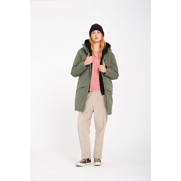Volcom Somestone 10k Parka Vihreä L Nainen