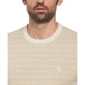 Miniatyrbillede 3 af 3: Original Penguin Ao Jacquard Check Trøje Beige L Mand