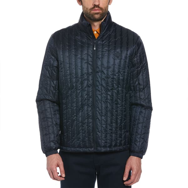 Original Penguin Rec Fill Vertical Quilted Jacka Blå L Man