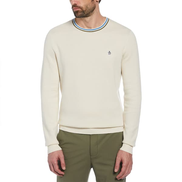 Original Penguin Tipped Crew Neck Villapaita Beige L Mies