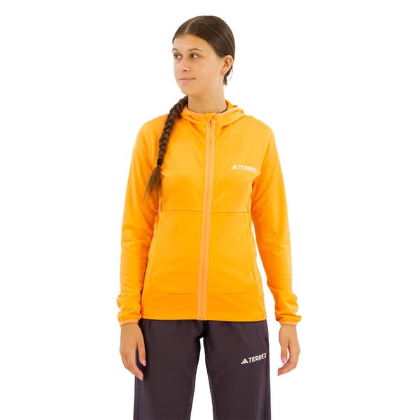 Adidas Xpr Lt J Vetoketjullinen Fleecetakki Oranssi XS Nainen
