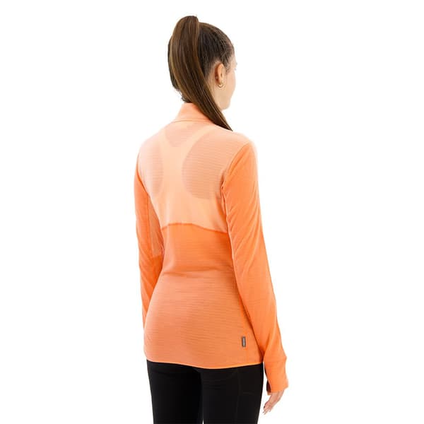 Icebreaker Merino 200 Realfleece Descender Puolivetoketjullinen Fleecetakki Oranssi S Nainen